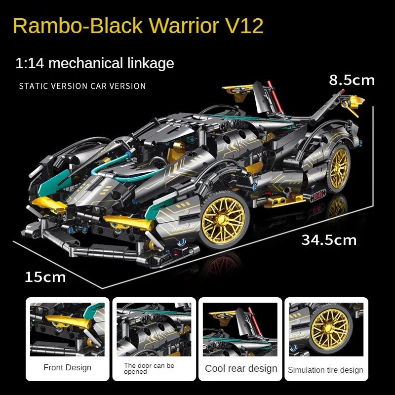 1012pcs Technical Sports Car Building Blocks Hypercar Racing Super Car Model Assemble Speed Vehicle Brick Toys