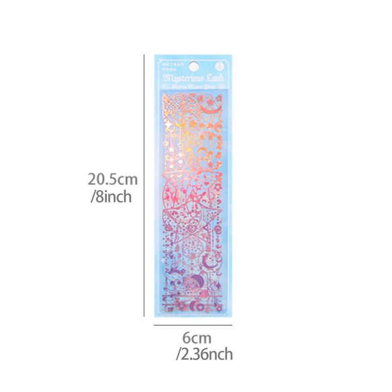 Glitter Hollow Pattern Stickers, 3sheets Waterproof Self-adhesive Decorative Paper, Exquisite Decorative Stickers For Gifts & Greeting Cards & Laptops