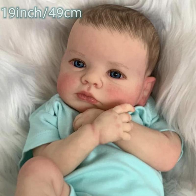 Realistic Baby Doll Toy, 1 Count Lifelike Reborn Baby Doll, Adorable Real Baby Doll, Hat Included