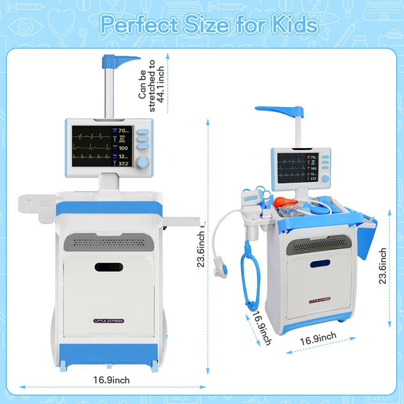 [LIVE]Doctor and Medical Pretend Play Set Toy for Boys And Girls Perfect Gift Montessori Toy 35 Pcs Kids Doctor Playset Aged 3 4 5 6+