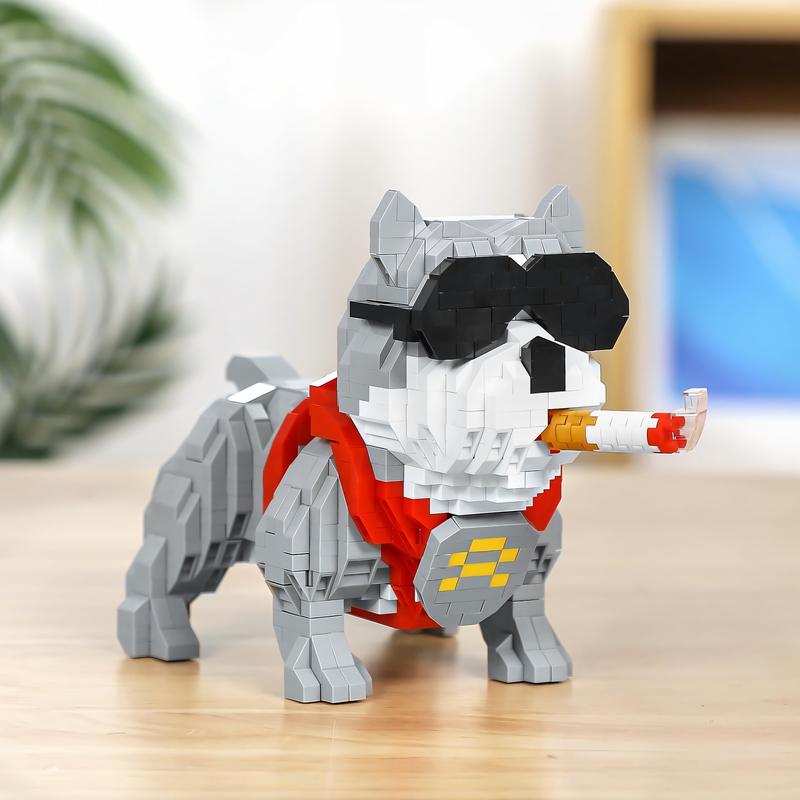 Nidonu-Cute Animal Mini Building Blocks, Mini Dog Micro Bricks Building Toys for Boys Girls, Party for Kids, Christmas Birthday Gift, Carnival Prizes