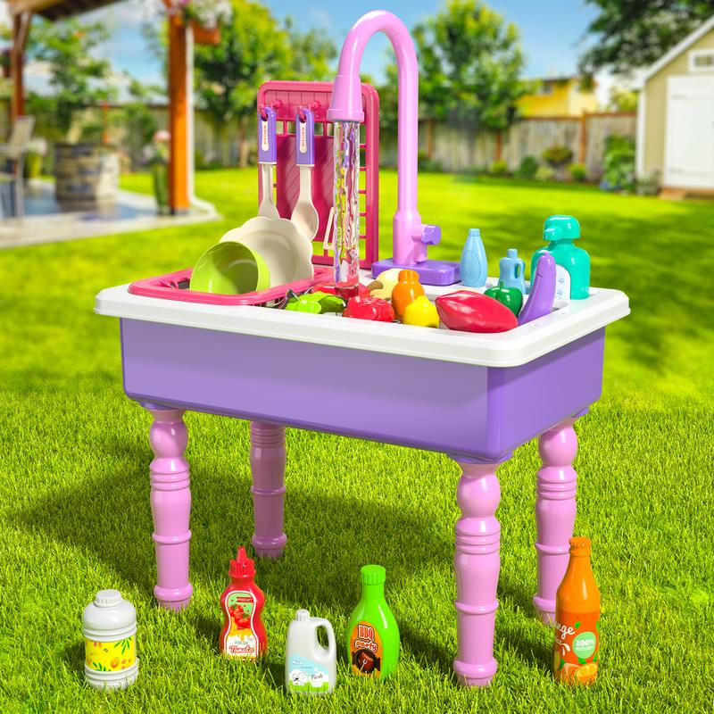 Comprehensive and newly upgraded color-changing automatic circulating water toys, indoor toys, outdoor toys, Christmas and birthday gifts, party games