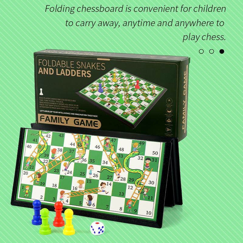 Portable Small Snake Chess Board Game, Snake Chess Board Game, Family Game, Board Game for Kids, Fun Family Game for Family Party