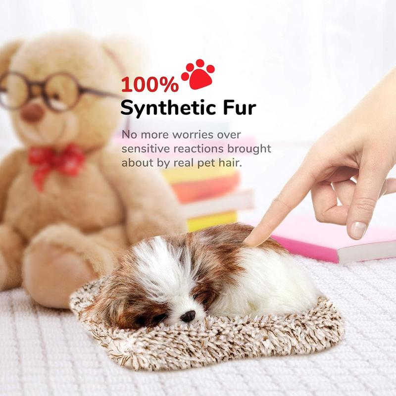 Minis Shih Tzu, Realistic, Life-Like Stuffed Interactive Plush Toy, Electronic Pets, Companion Pet with 100% Handcrafted Synthetic Fur