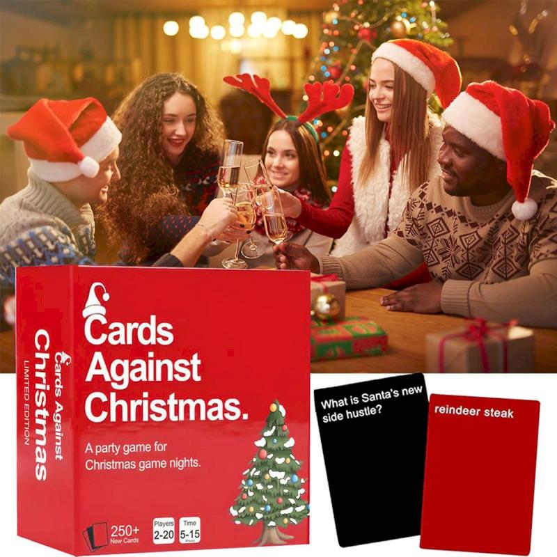 Cards Against Christmas - Game for ChristmasNights,A Party Cards Game for Christmas GameNight,250+ Question Cards Expansion Set,Conversation Card Games for Adults Parties