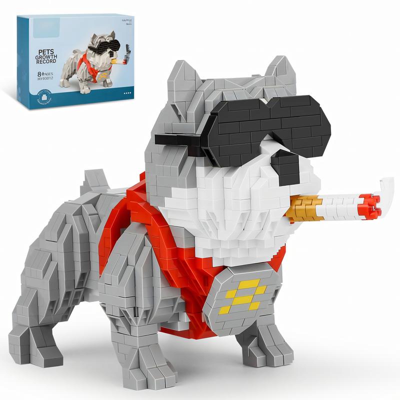 Nidonu-Cute Animal Mini Building Blocks, Mini Dog Micro Bricks Building Toys for Boys Girls, Party for Kids, Christmas Birthday Gift, Carnival Prizes