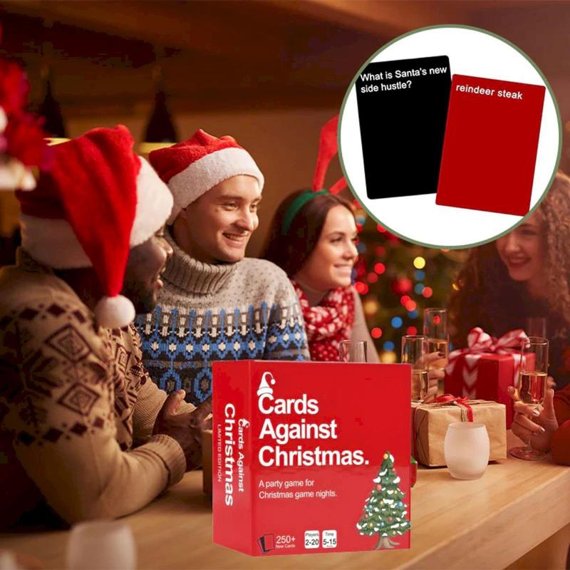 Cards Against Christmas - Game for ChristmasNights,A Party Cards Game for Christmas GameNight,250+ Question Cards Expansion Set,Conversation Card Games for Adults Parties