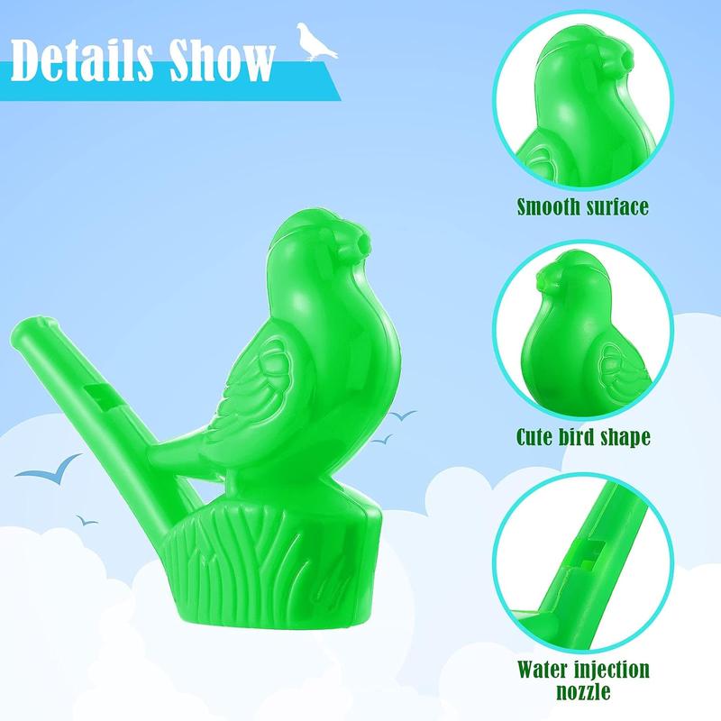 16 Pcs Bird Water Whistles Party Whistles Bird Call Whistle Toys Novelty Water Warblers Musical Instrument Toy for Boys Girls Bath Party Games Gifts