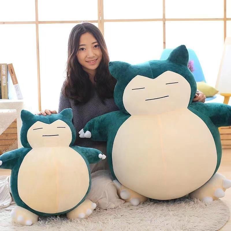 Pokemon Snorlax Pillow Cushion Children's Birthday Christmas Party Gift, Super Soft Material Safe, Soft Plush Doll Cute Plush Toy, Suitable for Boys and Girls, 25cm 30cm