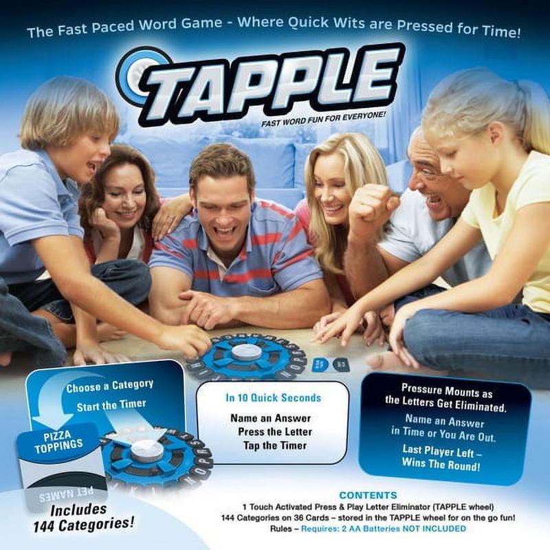 Tapple Word Game by USAopoly, Fast-Paced Family Board Game, 2 - 8 Players Ages 8 and up