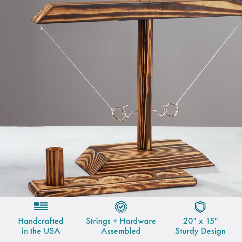 HOOKS! Ring Toss and Shot Ladder® - Burned