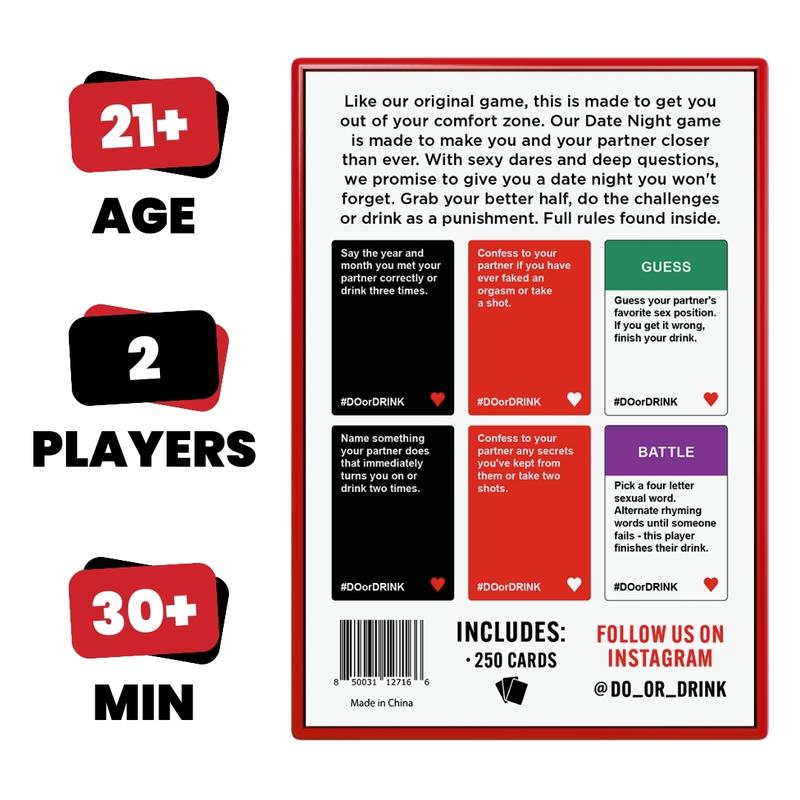 Date Night by Do Or Drink: Party Card Game for couples