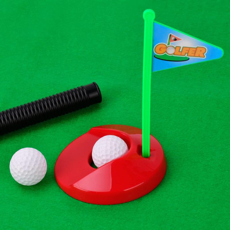 Christmas Mini Golf Set, 1 Set Bathroom Golf Practice Toy, Funny Golf Gift, Random Color Chess Pole and Base,birthday Gift, Christmas Gift