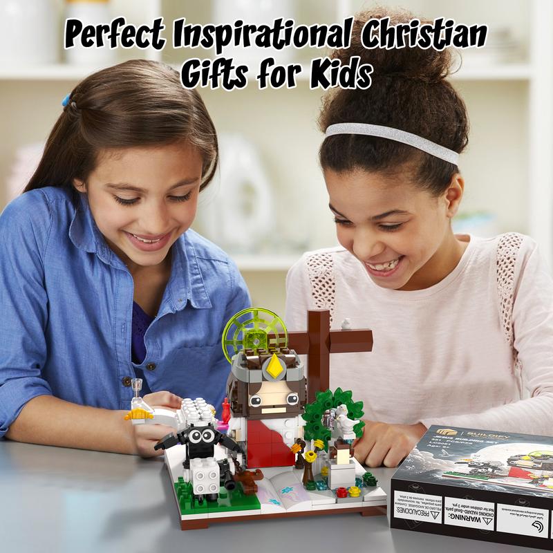 Jesus Building Block Sets, Little Jesus Christ Toy Figures Christianity Decor, Inspirational Christian Gifts for Women Men Kids Age 6+.(351PCS)