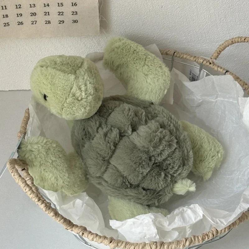 Realistic Tortoise Plush Toys Sea Turtle Soft Cute Animal Doll Stuffed Keyring Car Bag Children Gift