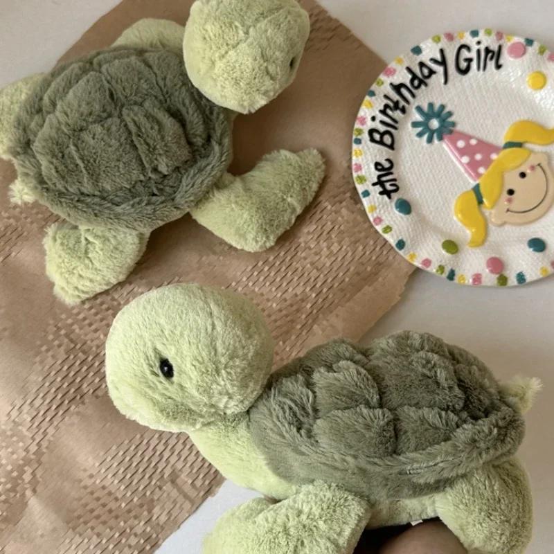 Realistic Tortoise Plush Toys Sea Turtle Soft Cute Animal Doll Stuffed Keyring Car Bag Children Gift