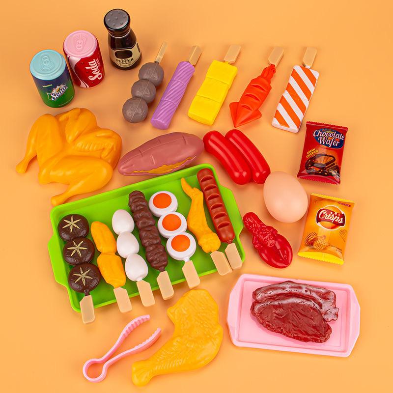 Children's house barbecue toy set simulation food Cosplay game gift