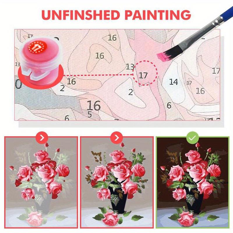 Stitch Pattern Oil Painting Kit, Acrylic Paint Kit, DIY Painting Supplies for Home Decor, Cartoon Inflatable Boat Room Decor, DIY Teenager's Gifts