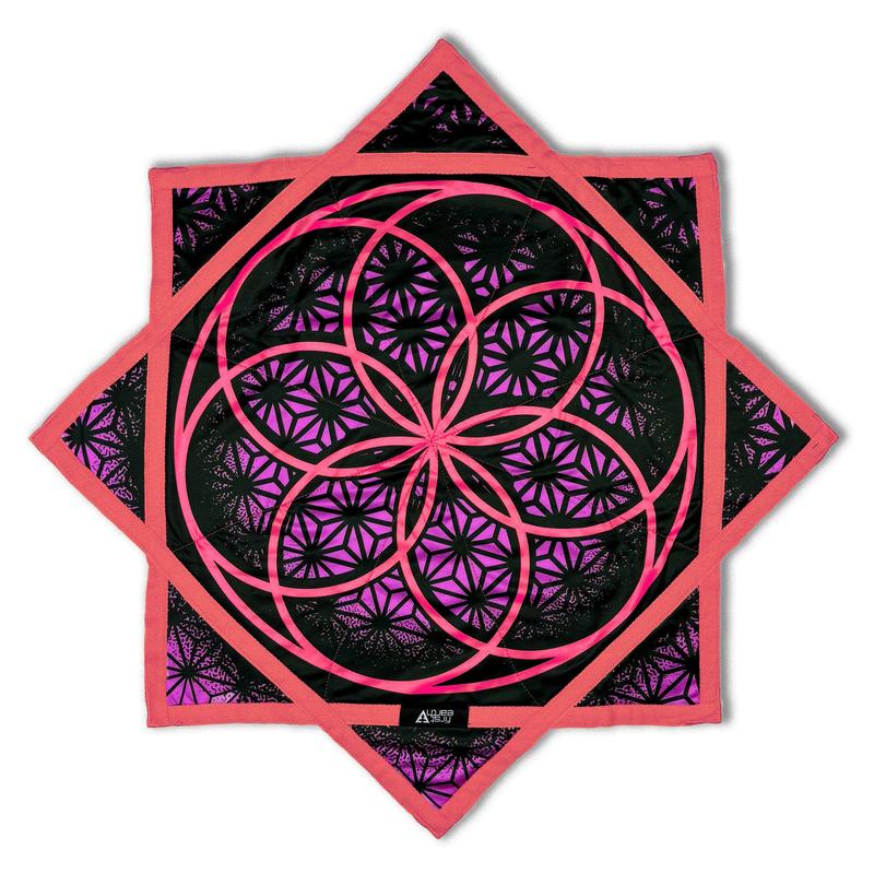 Flower of Life - UV Pink- Flow Star - Flow Toy