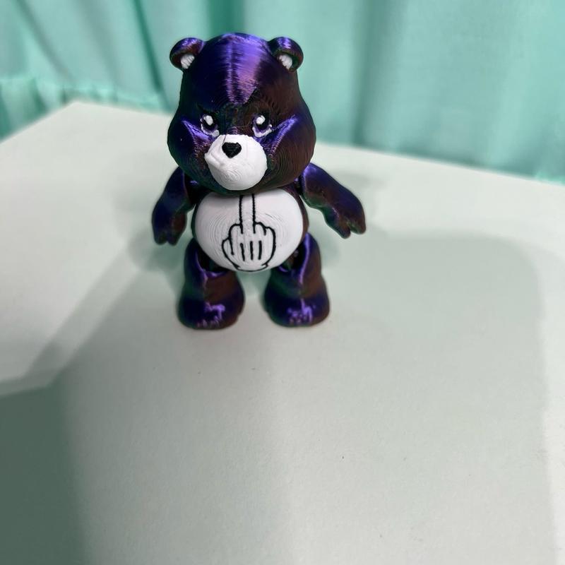 3D printed mini flexible bears Fu bear stoner bear