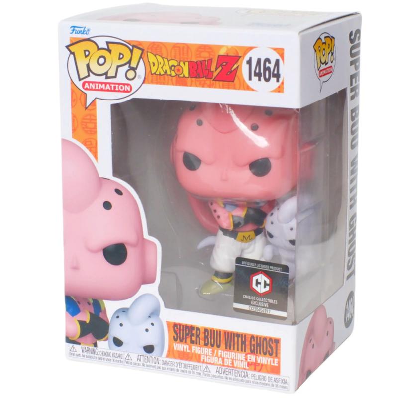 Funko Pop! Animation: Dragon Ball Z - Super Buu with Ghost #1464，Chalice Collectibles Ex, with Clear Pop Protector