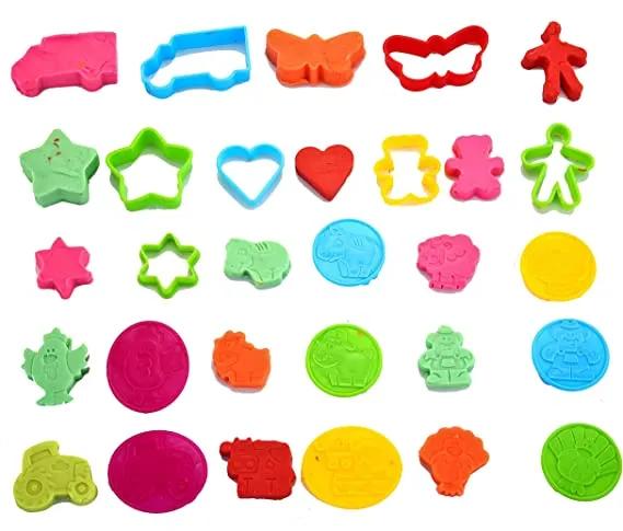 44 Pieces Play Dough Accessories Set for Kids, Playdough Tools with Various Plastic Molds, Rolling Pins, Cutters