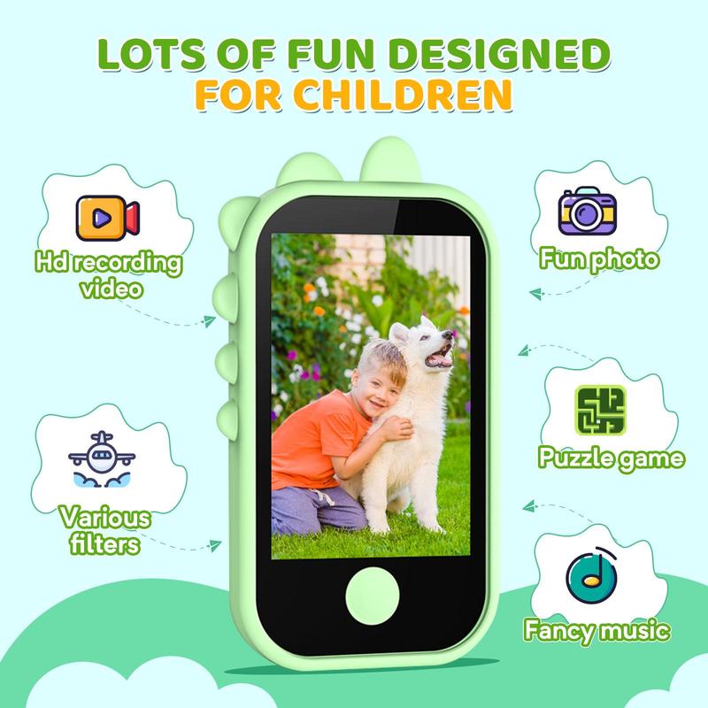 Kids Toy Smartphone with Puzzle Game & HD Dual Camera for Ages 3 and Up