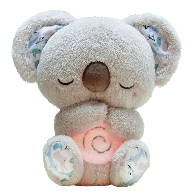 Anxiety Relief Plush Animal Breathing Relief Plush Animal Baby Sound Machine with Sensory Details Music Lights and Rhythmic Breathing Movements