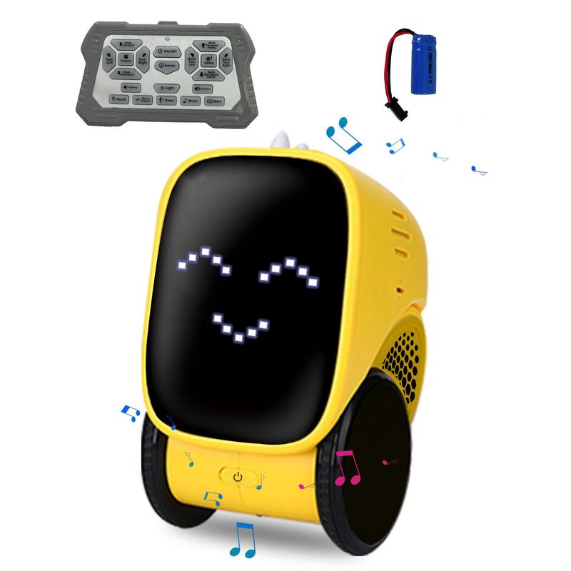 Remote Control Programming Robot, 1 Set Smart Charging Robot with Multi-expression Sensor Touch, Educational Singing Robot for Kids