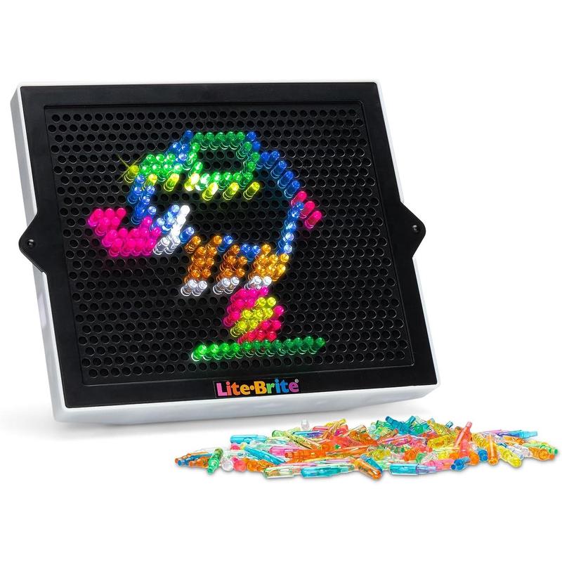 Lite Brite Classic, Favorite Retro Toy - Create Art with Light, STEM, Educational Learning, Holiday, Birthday, Gift, Boys, Kid, Toddler, Girls Age 4+