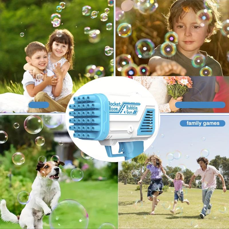 Bubble Gun Electric Automatic Bubble Blowing Rocket Bubble Machine Portable Outdoor Wedding Party Toys (Excluding Bubble Liquid And Battery) Christmas, Halloween, Thanksgiving gifts