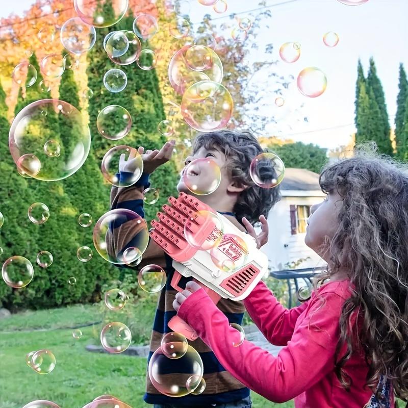 Bubble Gun Electric Automatic Bubble Blowing Rocket Bubble Machine Portable Outdoor Wedding Party Toys (Excluding Bubble Liquid And Battery) Christmas, Halloween, Thanksgiving gifts