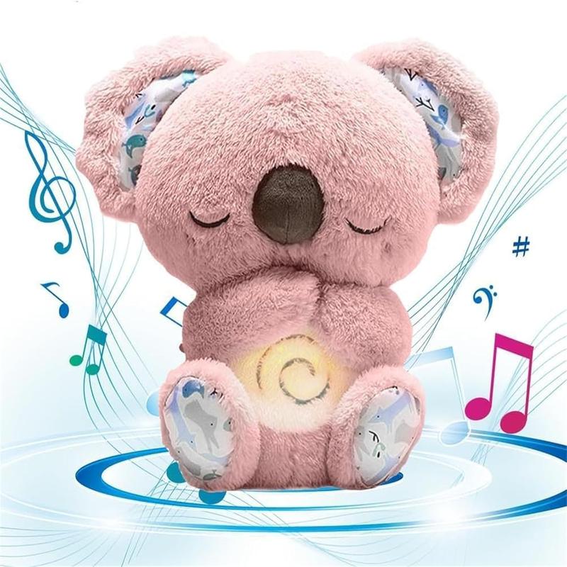 Anxiety Relief Plush Animal Breathing Relief Plush Animal Baby Sound Machine with Sensory Details Music Lights and Rhythmic Breathing Movements