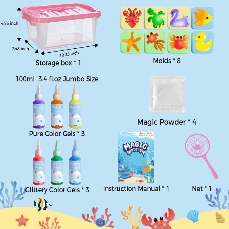 Magic Water Elf Toy Kit for Kids: DIY Aqua Fairy Gel Craft Set – Fun Party Favor & Perfect Christmas or Birthday Gift for Boys & Girls