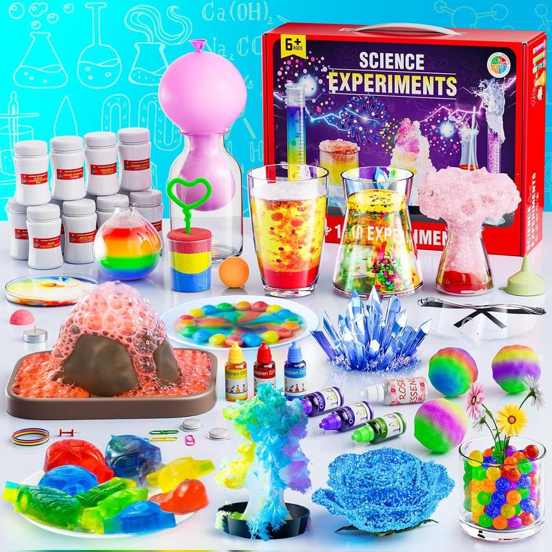 110 Lab Experiments Science Kits for Kids - STEM Projects Educational Scientific Toys for kids 6 7 8 9 10 12 Years Old, Christmas Birthday Gifts for Boys and Girls, Chemistry Set, Learning & Education