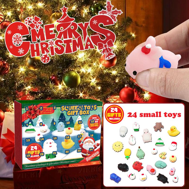 Christmas Stress Balls Advent Calendar - 24 Days of Squeeze Toys for Stress Relief