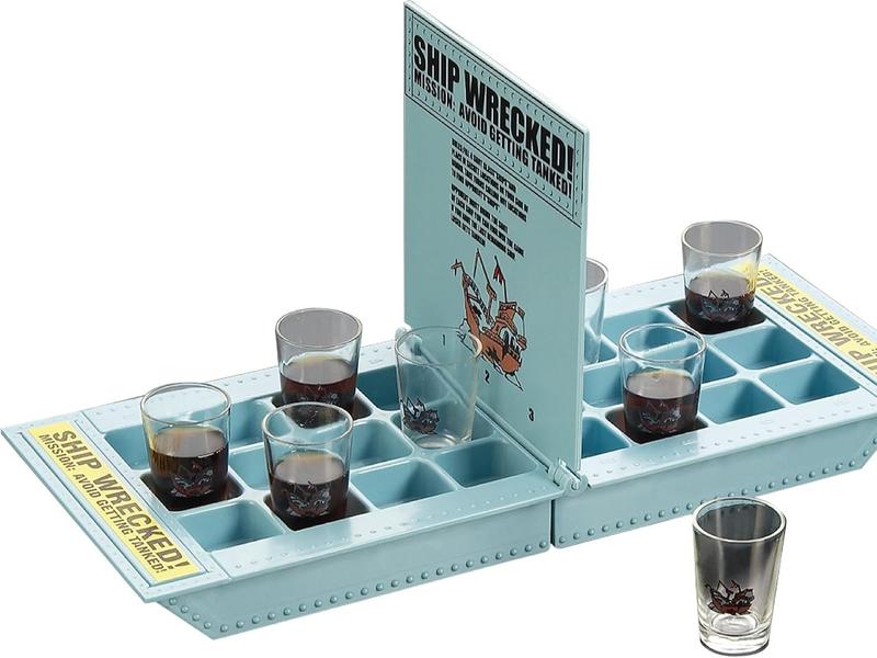 Battleship Drinking Game by Fairly Odd Novelties | Battle Shots Drinking Game for Adults with Shot Glasses & Game Board