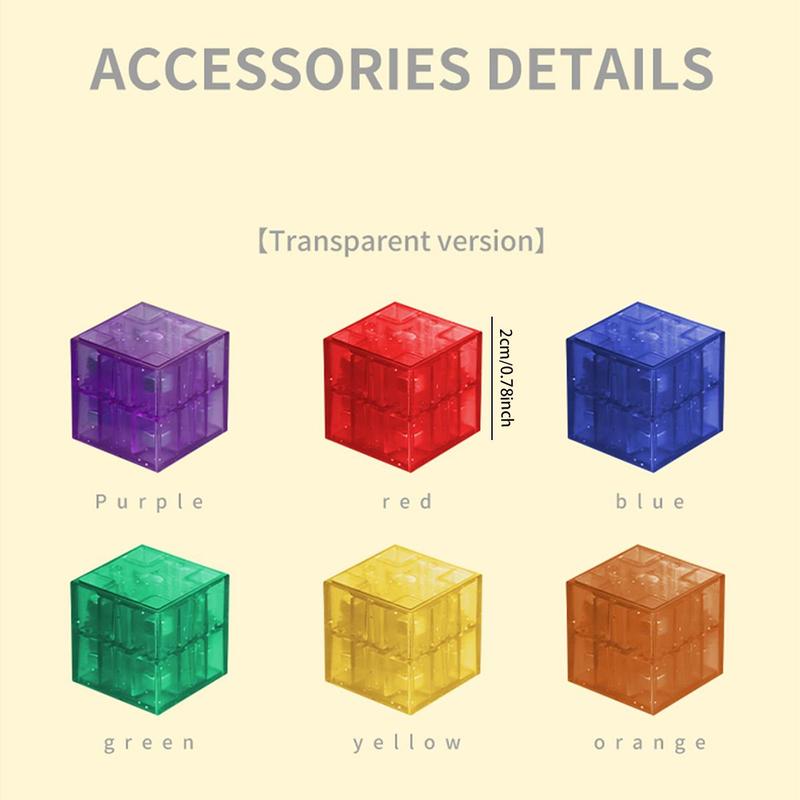 Transparent Magnetic Building Blocks, Colorful Magnetic Stacking Blocks, Early Education STEM Sensory Montessori Toy, Gift for Kids