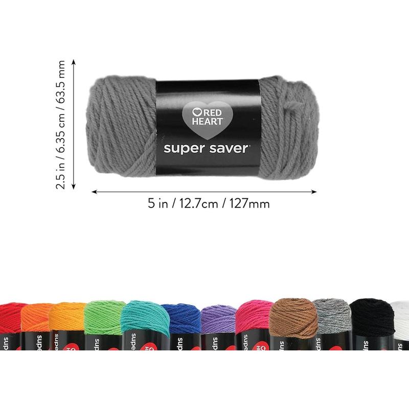 Red Heart Super Saver Super Yarn Craft Kit for Crochet & Knitting & Amigurumi Projects