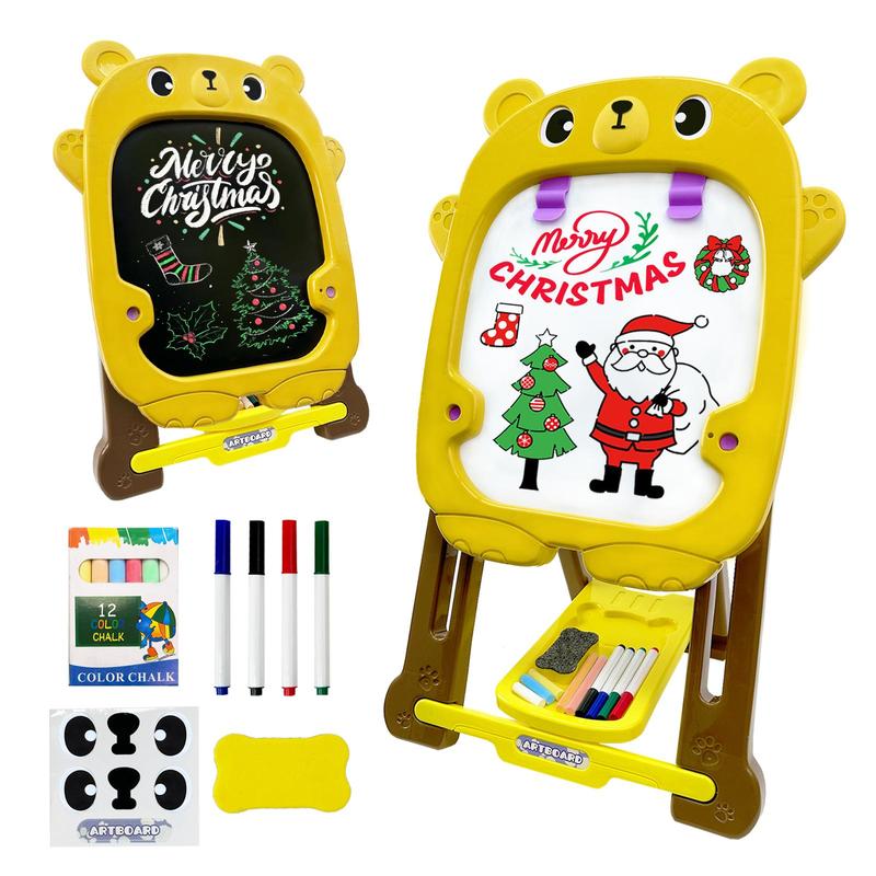 [Live Only] Easel Board for Kids with Chalk Board and Dry Erase Easel, Easel for Ages 3-8, Educational and Popular Gift Toys for Girls and Boys