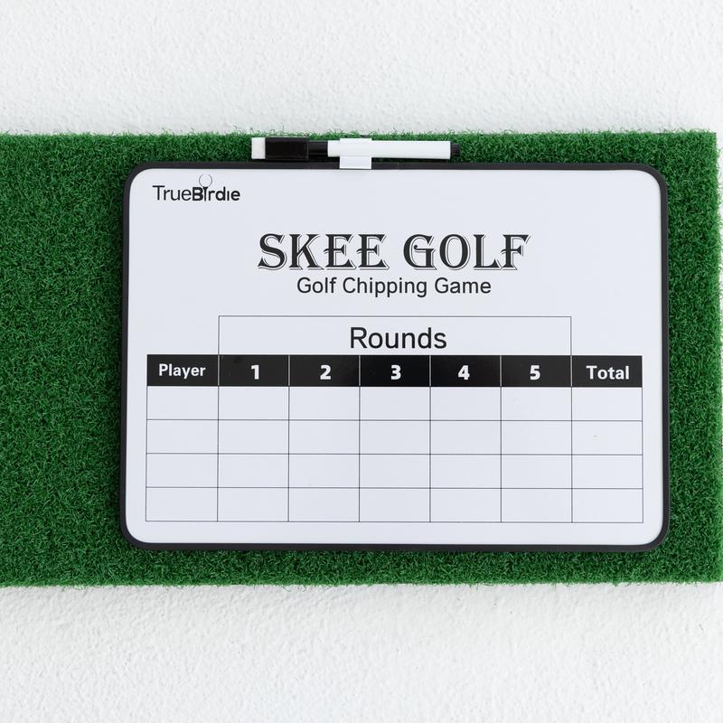 TrueBirdie Skee Golf - Golf Chipping Game with Velcro Balls, Chipping Mat and Scoreboard