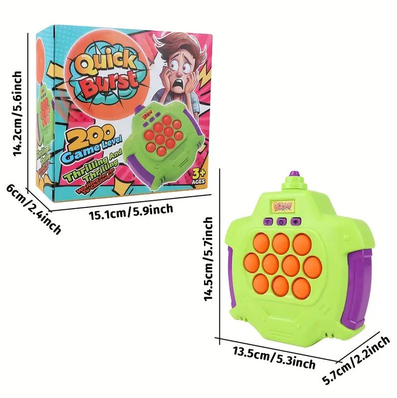 Boom of Balloons Pop Games, 2024 Upgraded Pop Fidget Push Game, Pop it Game Blowing Balloons Surprise Excitement Fast Push Game, Handheld Bubble Game for Kids, Great for Teen Party Games for Groups, Family Interactive Game popits