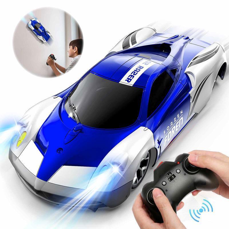 Wall Climbing Car,Electric Remote Toy Racing, with LED Ught High-Speed Hobby Toy Vehicle,RC Car Gifts for Age3 456 78 9Year Old Boys Girls