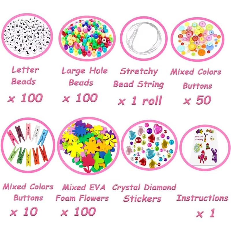 3000Pcs Arts and Crafts Supplies for Kids Crafts for Girls 8-12 Craft Kit with Pipe Cleaners Beads Crafts for Kids DIY School Supplies Set Crafting Box for Girls Boys Age 4-6, 6-8, 8-12 years Gifts