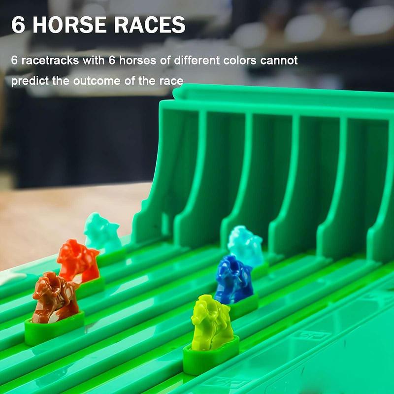 Horse Racing Table Game, Electric Horse Racing Game for Desktop, Family Friends Party Supplies, Board Game for Indoor & Outdoor, Fidget Toys, Christmas Gift