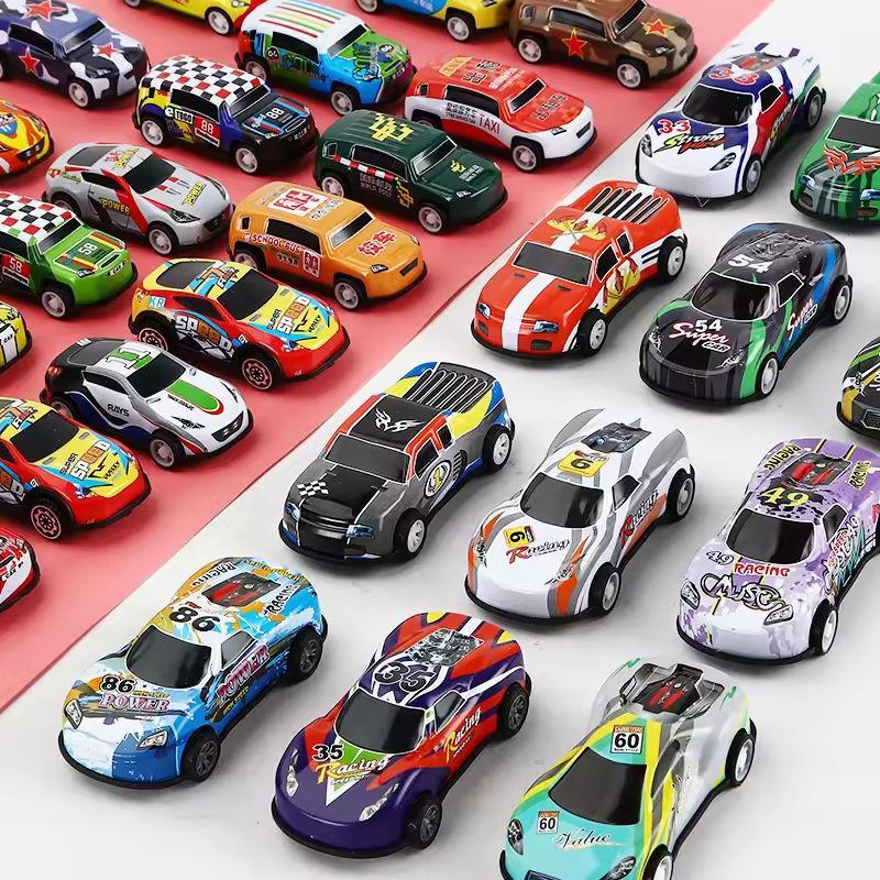 Random Car Toy with Storage Box, 20 30 50pcs Pull Back Car Toy, Classic Car Model Toy, Mini Toy Race Cars, Birthday Gifts