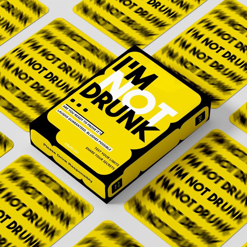 I'm Not Drunk & Too Drinking Game Set, 2 Boxes Party Drinking Game Card, Hilarious Unforgettable Drinking Card Game, Share Your Secrets, Laughs Guaranteed, Test Your Limits, Party Game Supplies