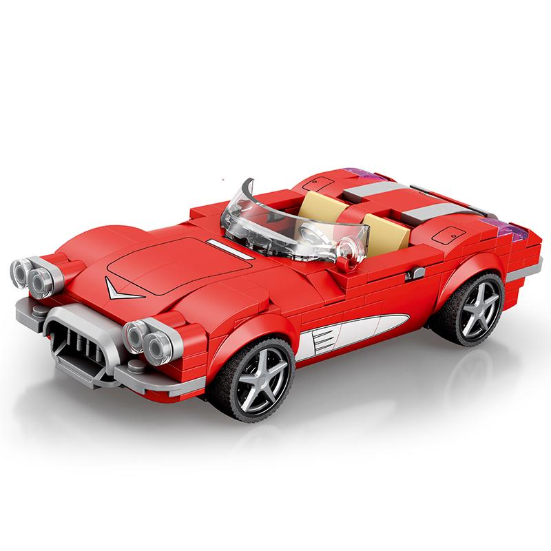 Reobrix C1 Classic Vintage Sport Car Building Set, Super Race Vehicles Building Toy Birthday for Kid Aged 6+. (311PCS)