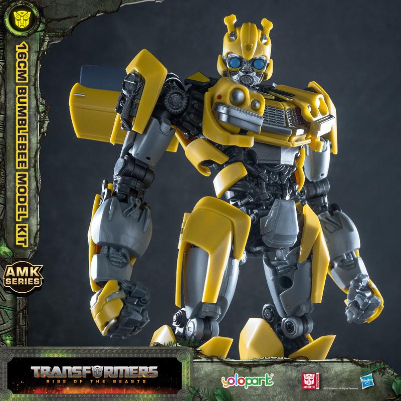 Transformers Toys: Rise of the Beasts Movie -  Optimus Prime, Bumblebee, Optimus  Primal, Scourge, Cheetor and Rhinox Action Figure - Pre-assembled Model Kit from the YOLOPARK AMK Series