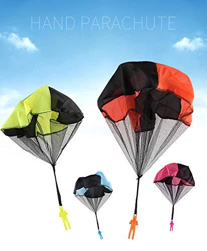 Parachute Toy, Tangle Free Throwing Army Toy Parachute, Outdoor Children's Flying Toys, No Battery nor Assembly Required (4 Counts Set) (A)